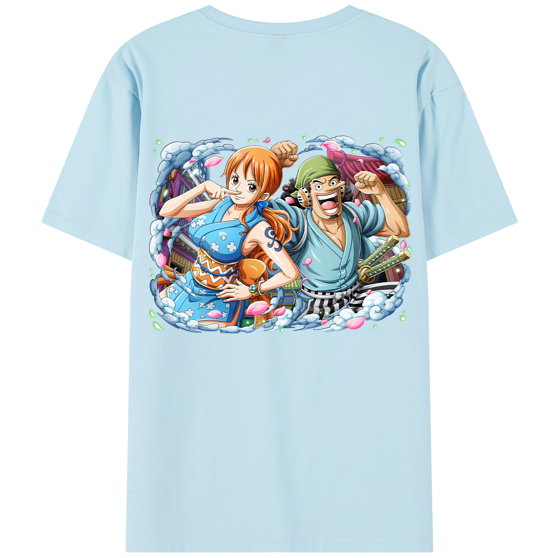 ワンピース ナミ ONE PIECE Nami 綿100％半袖Tシャツ（背面プリント）